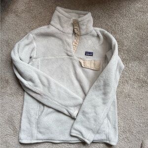 Patagonia ReTool Snap Off-White Fleece Pullover